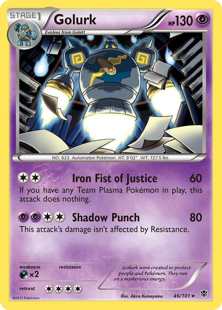 Golurk 46/101 (Plasma Blast)  - Holofoil | Good Games Adelaide SA