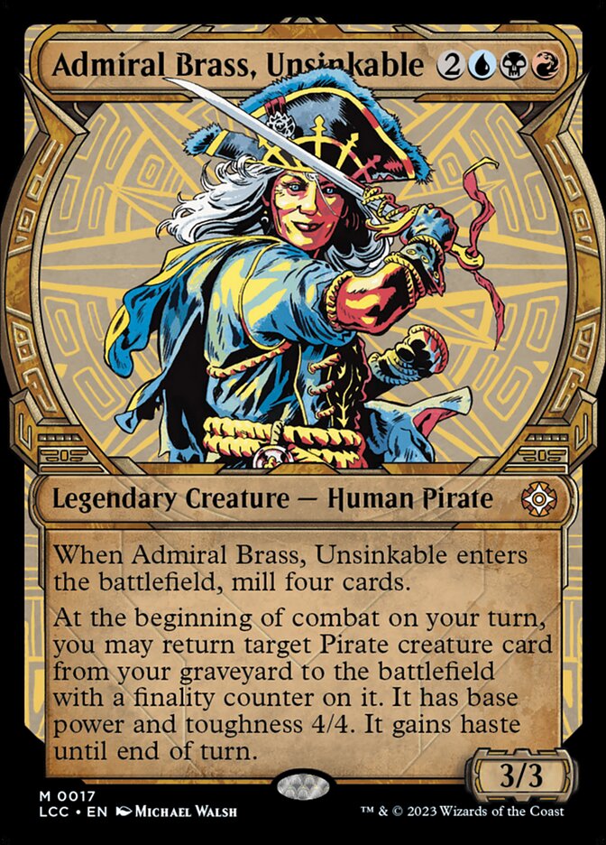 Admiral Brass, Unsinkable 17 (Commander: The Lost Caverns of Ixalan)  | Good Games Adelaide SA