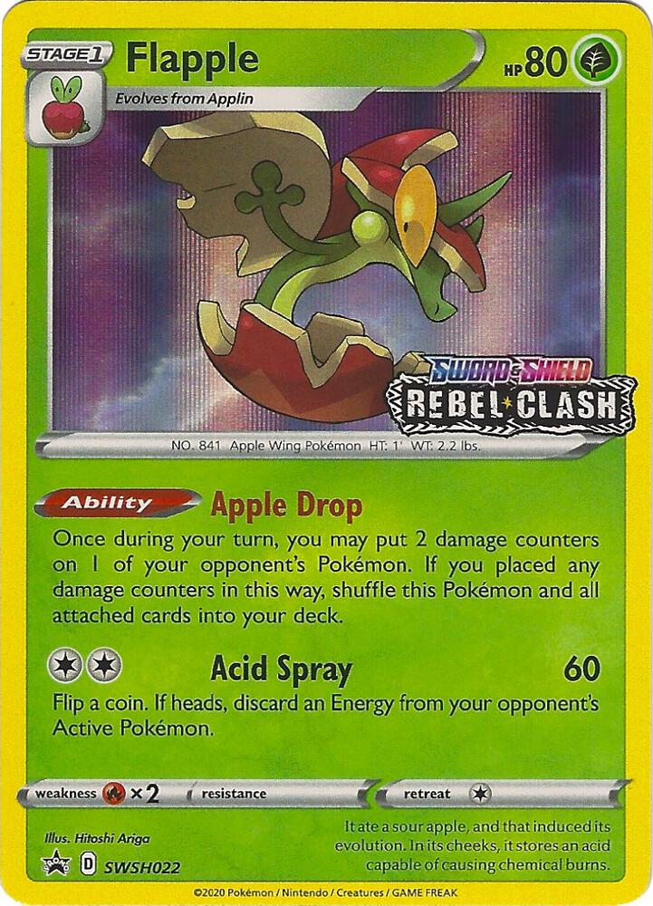 Flapple Prerelease SWSH022 (SWSH: Sword & Shield Promo Cards)  - Holofoil | Good Games Adelaide SA