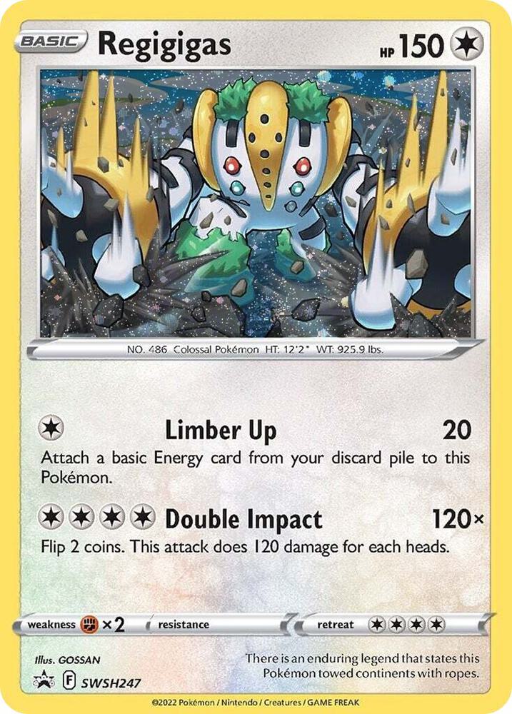 Regigigas SWSH247 (SWSH: Sword & Shield Promo Cards)  - Holofoil | Good Games Adelaide SA