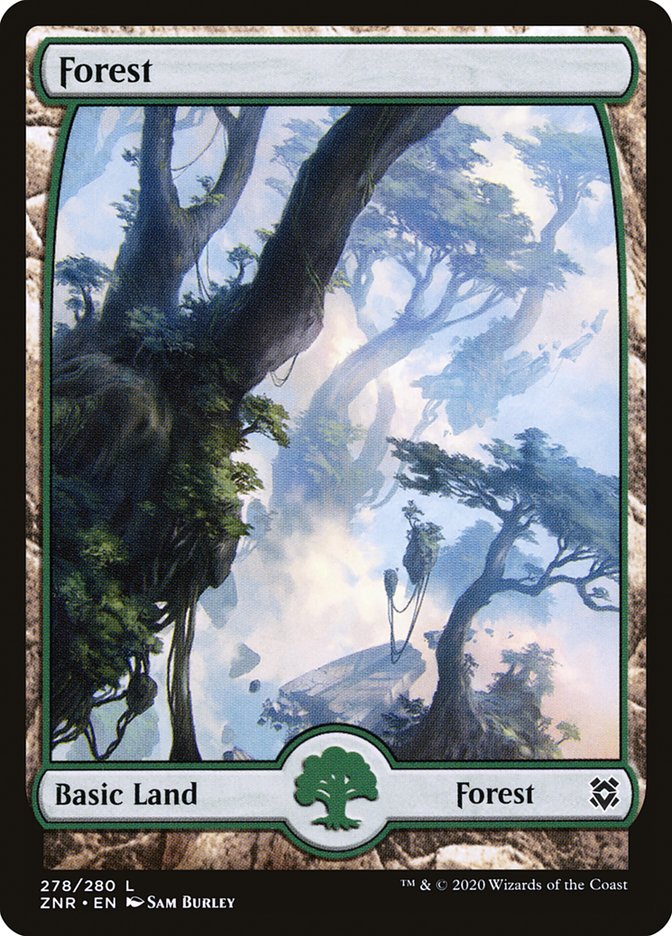 Forest 278 (Zendikar Rising)  - Foil | Good Games Adelaide SA
