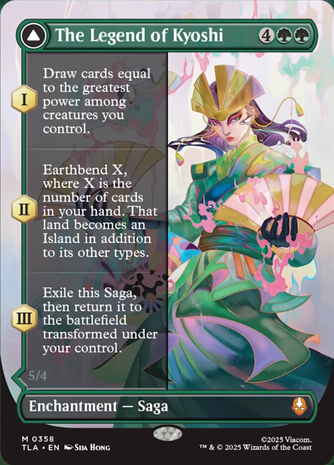 The Legend of Kyoshi // Avatar Kyoshi  358/286 (Avatar: The Last Airbender)  - Borderless Foil | Good Games Adelaide SA