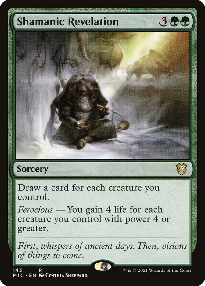 Shamanic Revelation 143 (Commander: Innistrad: Midnight Hunt)  | Good Games Adelaide SA