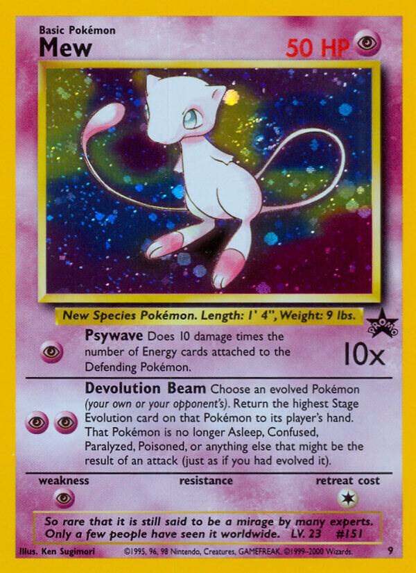 Mew 9 09/53 (WoTC Promo)  - Holofoil | Good Games Adelaide SA