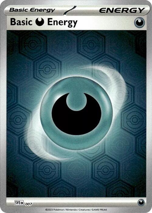 Basic Darkness Energy 7 (SV: Shrouded Fable)  - Reverse Holofoil | Good Games Adelaide SA
