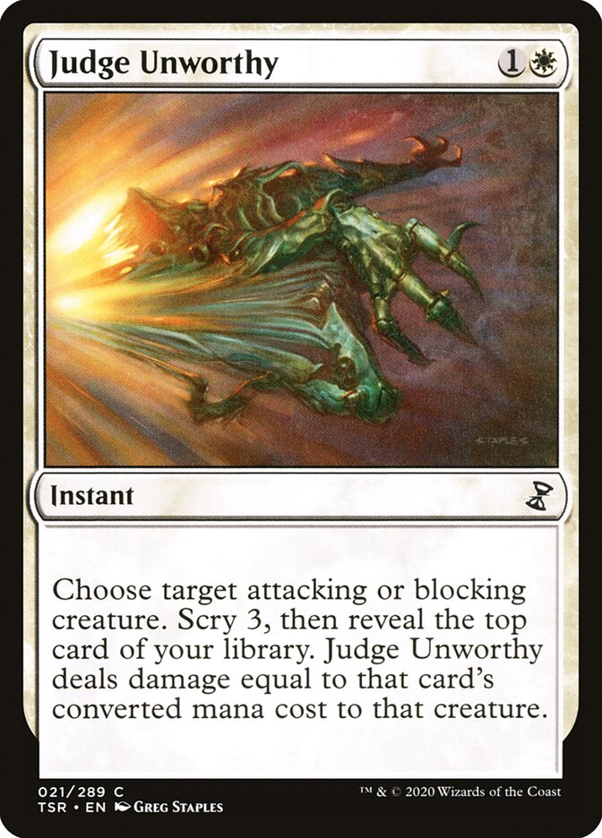 Judge Unworthy 21 (Time Spiral: Remastered)  - Foil | Good Games Adelaide SA