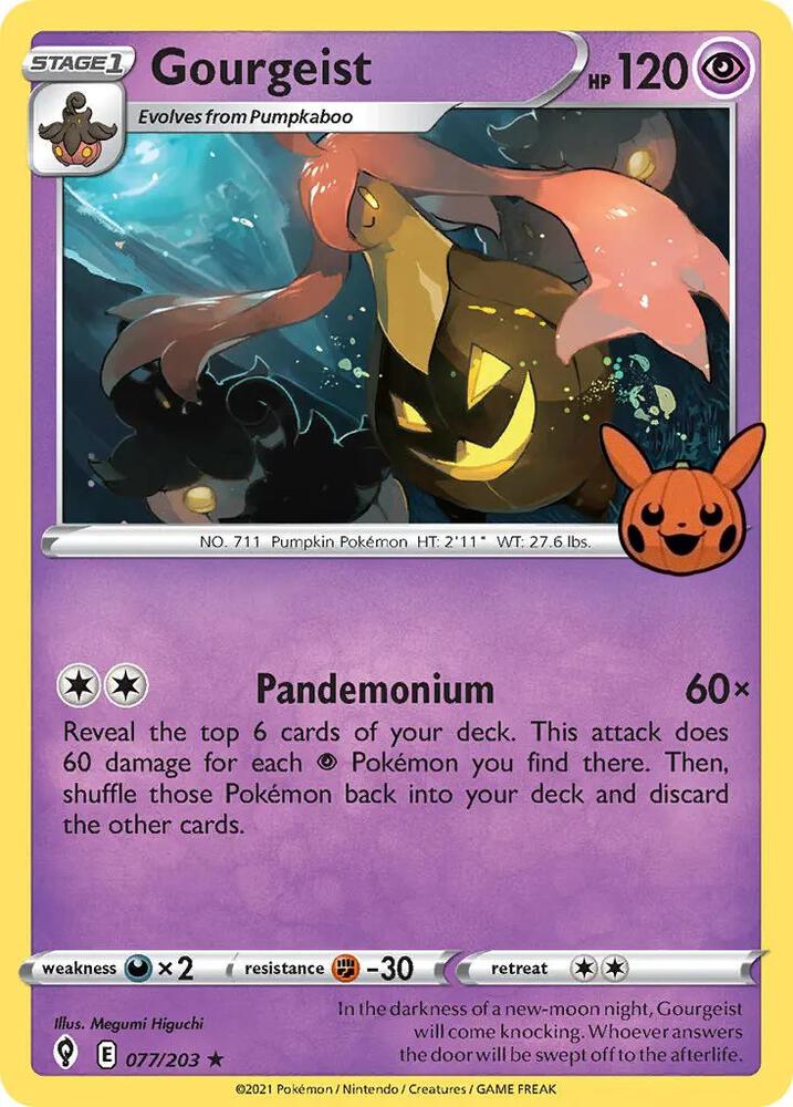 Gourgeist 077/203 (Trick or Trade BOOster Bundle)  - Holofoil | Good Games Adelaide SA