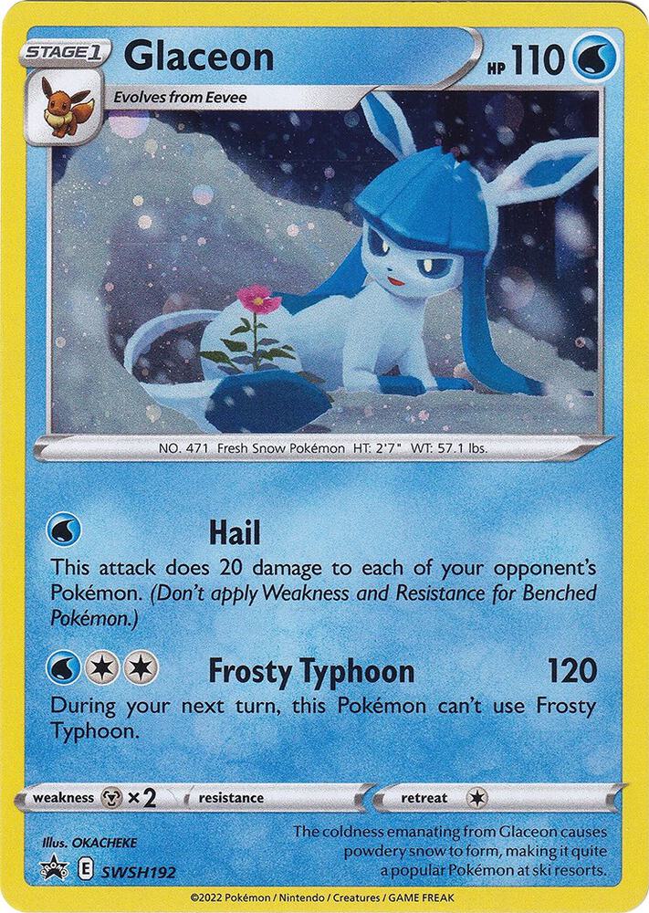 Glaceon SWSH192 (SWSH: Sword & Shield Promo Cards)  - Holofoil | Good Games Adelaide SA