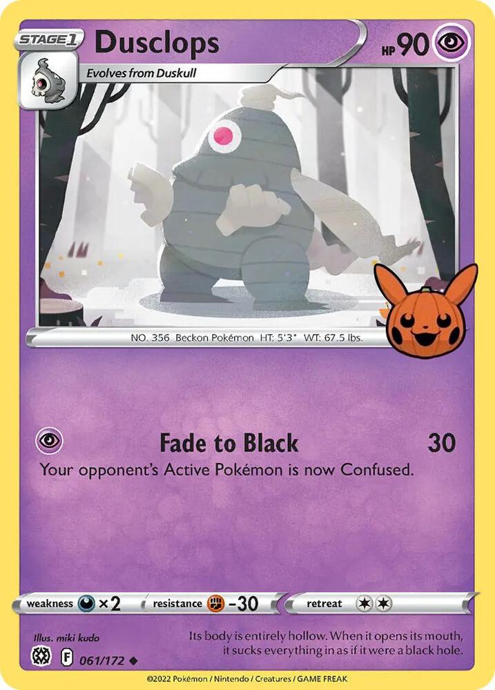 Dusclops 061/172 (Trick or Trade BOOster Bundle)  | Good Games Adelaide SA