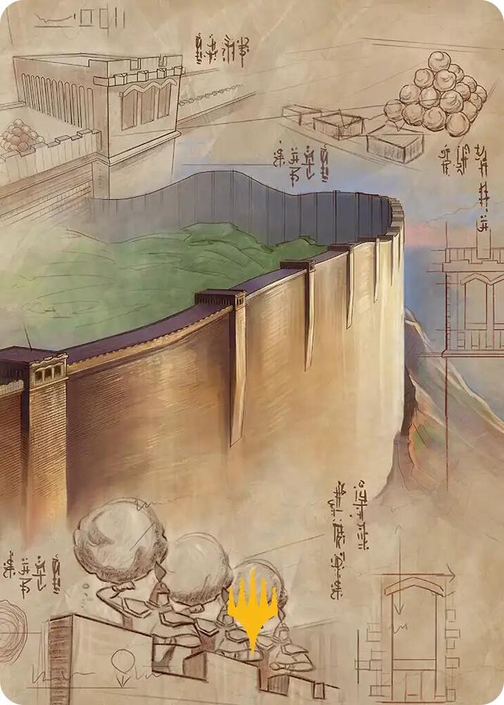 The Walls of Ba Sing Se Art Card Gold Stamped Planeswalker Symbol 38 ()  | Good Games Adelaide SA