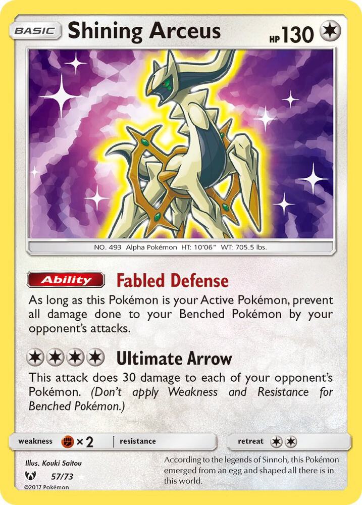 Shining Arceus 57/73 (Shining Legends)  - Holofoil | Good Games Adelaide SA