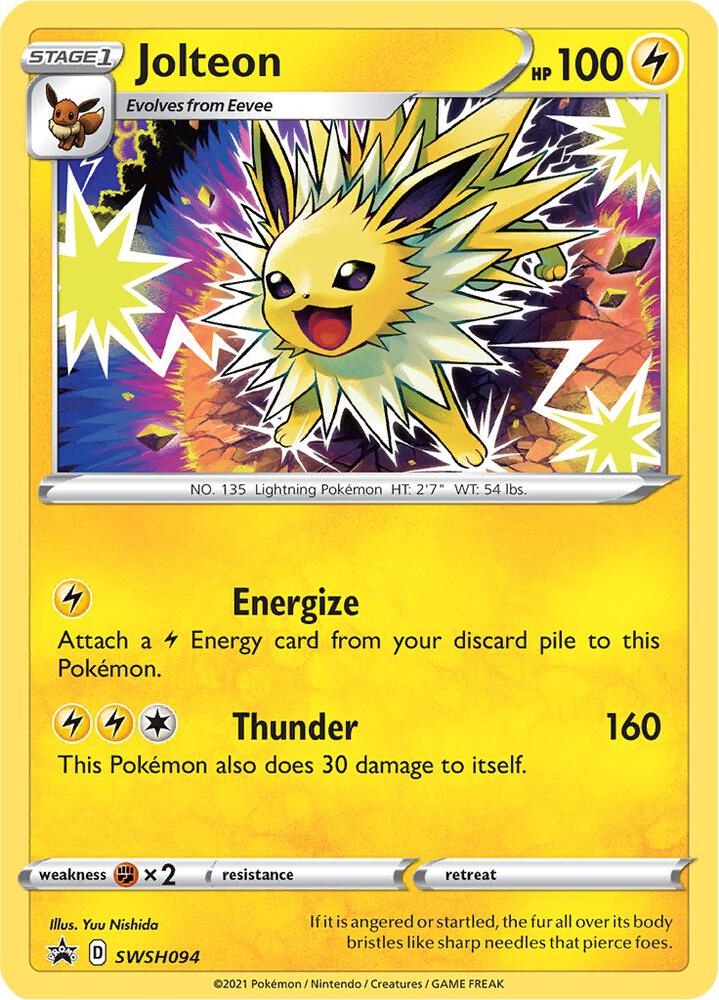 Jolteon SWSH094 (SWSH: Sword & Shield Promo Cards)  - Holofoil | Good Games Adelaide SA