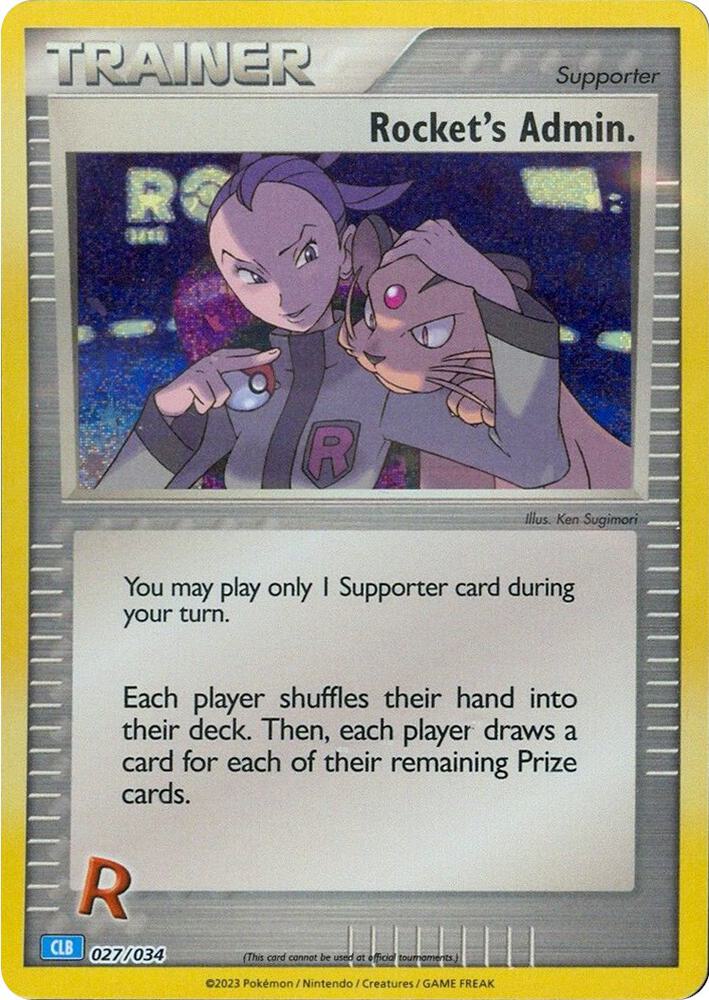 Rockets Admin CLB 027/034 (Trading Card Game Classic)  - Holofoil | Good Games Adelaide SA