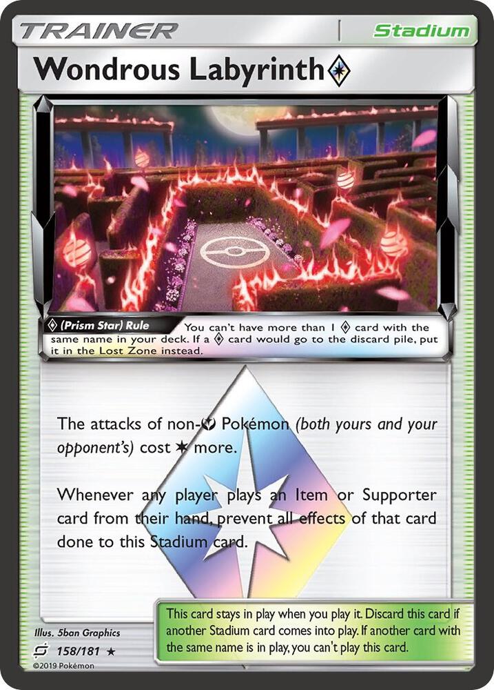 Wondrous Labyrinth Prism Star 158/181 (SM - Team Up)  - Holofoil | Good Games Adelaide SA