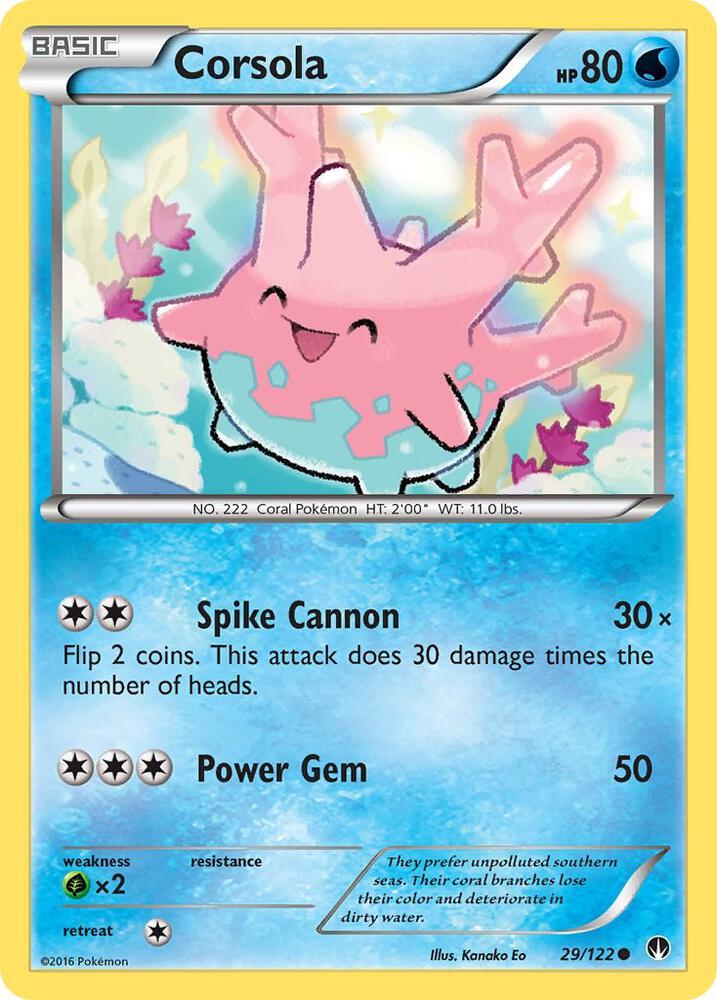 Corsola 29/122 (XY - BREAKpoint)  | Good Games Adelaide SA