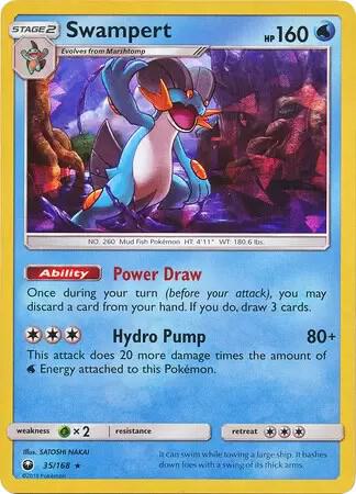 Swampert 35 168 SM Celestial Storm 035/168 (Deck Exclusives)  - Holofoil | Good Games Adelaide SA