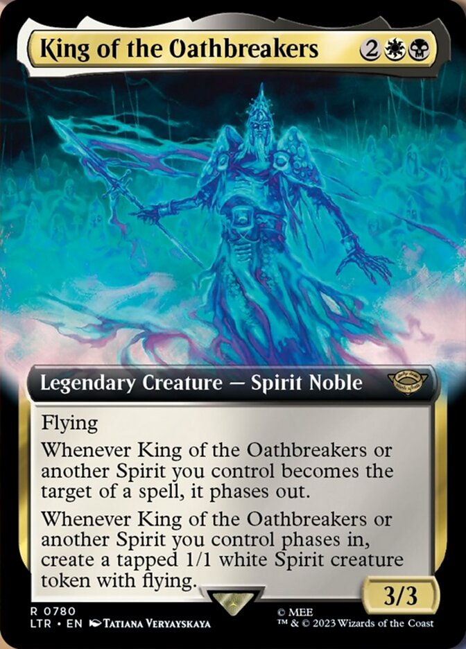 King of the Oathbreakers 780 (Universes Beyond: The Lord of the Rings: Tales of Middle-earth)  - Extended Art Surge Foil | Good Games Adelaide SA