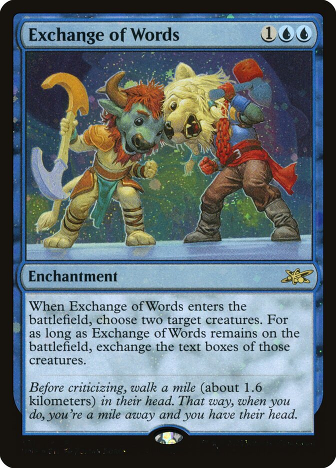Exchange of Words 331 (Unfinity)  - Foil | Good Games Adelaide SA