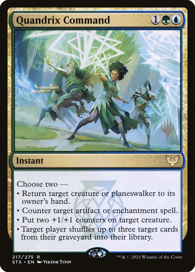 Quandrix Command 217 (Promo Pack: Strixhaven)  - Foil | Good Games Adelaide SA