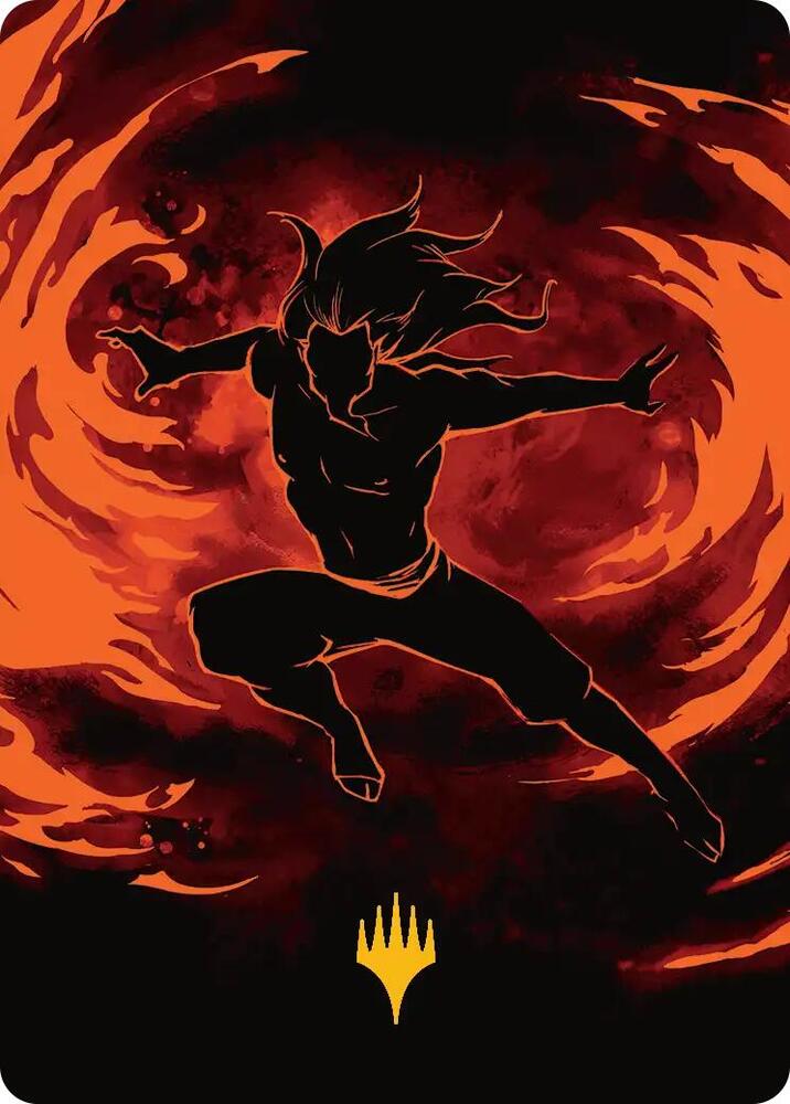 Ozai the Phoenix King Art Card Gold Stamped Planeswalker Symbol 39 ()  | Good Games Adelaide SA