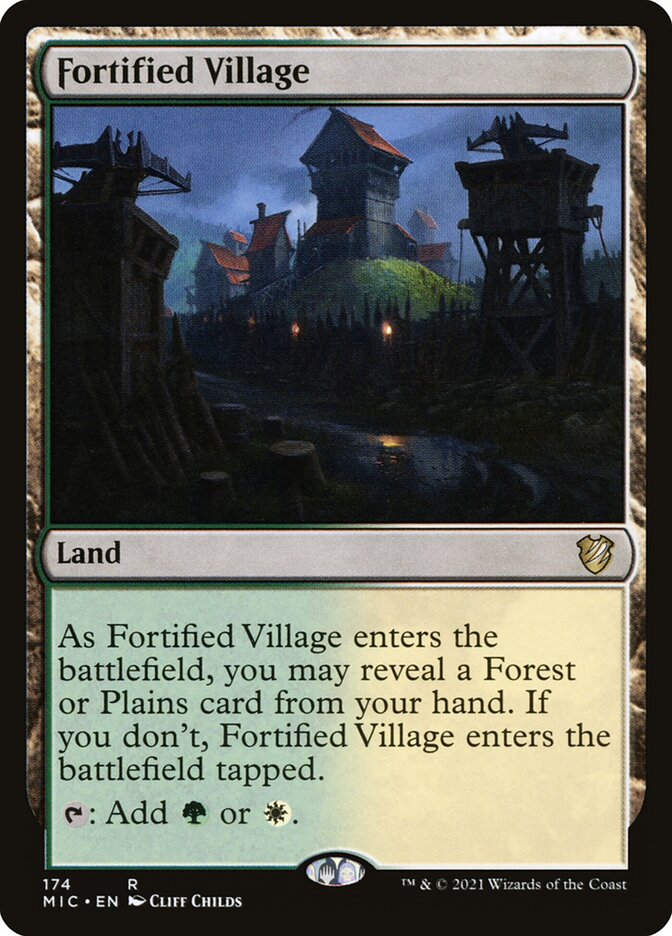 Fortified Village 174 (Commander: Innistrad: Midnight Hunt)  | Good Games Adelaide SA