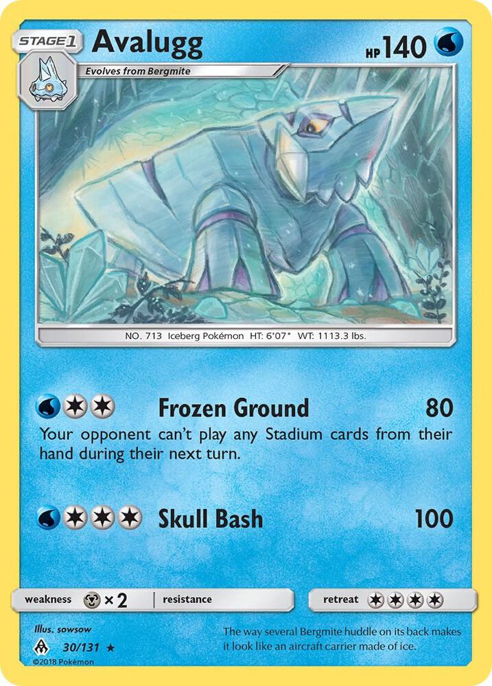Avalugg 30/131 (SM - Forbidden Light)  | Good Games Adelaide SA