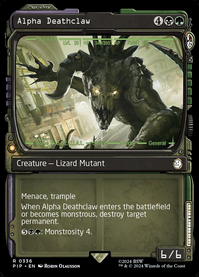 Alpha Deathclaw 336 (Universes Beyond: Fallout)  - Foil | Good Games Adelaide SA