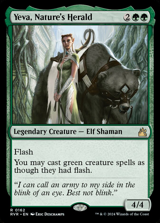 Yeva, Nature's Herald 162 (Ravnica Remastered)  | Good Games Adelaide SA