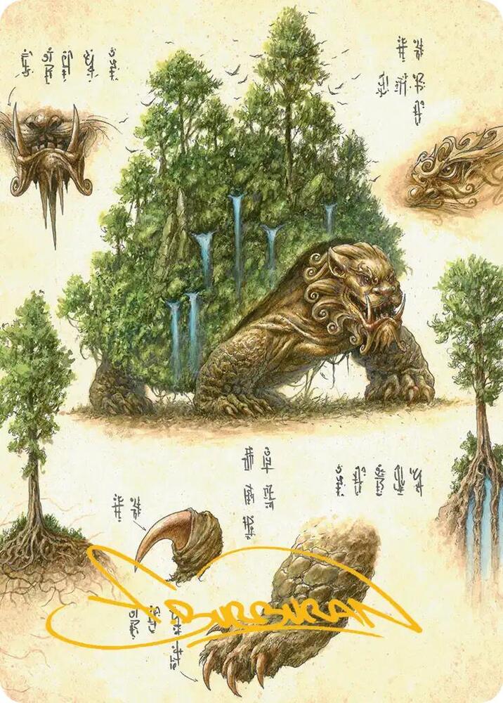 The Lion Turtle Art Card Gold Stamped Signature 37 ()  | Good Games Adelaide SA