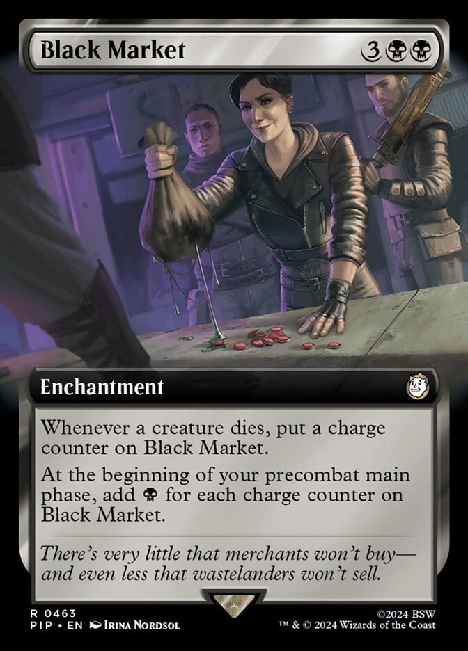 Black Market Extended Art 463 (Universes Beyond: Fallout)  - Foil | Good Games Adelaide SA