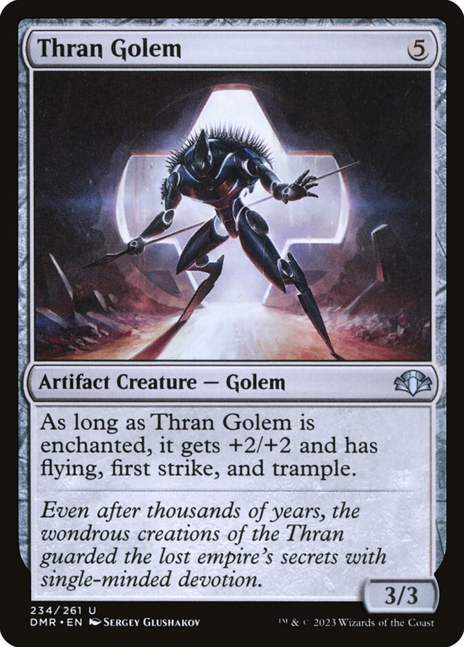 Thran Golem 234 (Dominaria Remastered)  | Good Games Adelaide SA
