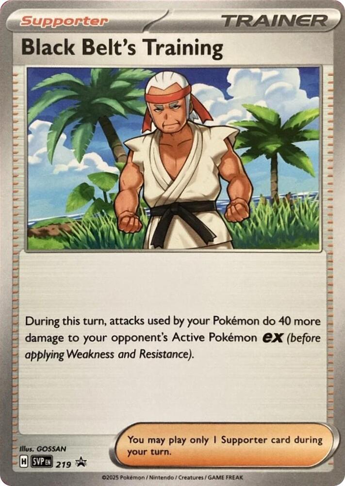 Black Belt's Training 219 (SV: Scarlet & Violet Promo Cards)  | Good Games Adelaide SA