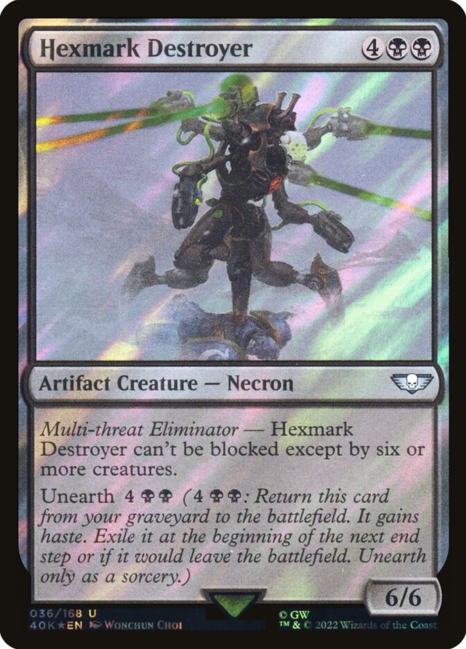 Hexmark Destroyer 36★/617 (Universes Beyond: Warhammer 40,000)  - Surge Foil | Good Games Adelaide SA