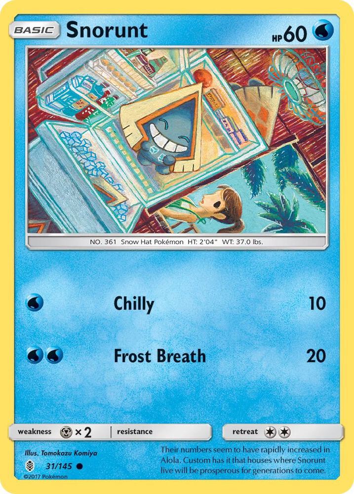 Snorunt 31/145 (SM - Guardians Rising)  | Good Games Adelaide SA