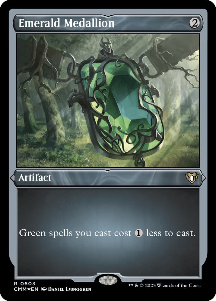 Emerald Medallion 603 (Commander Masters)  - Etched Foil | Good Games Adelaide SA