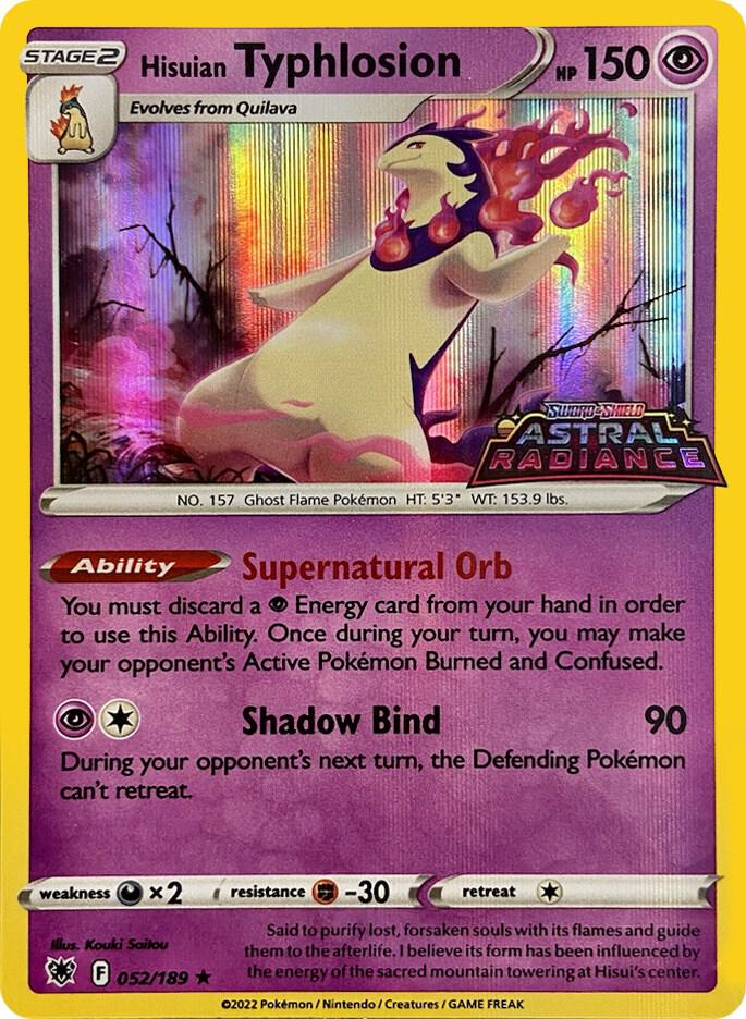 Hisuian Typhlosion GameStop Exclusive 052/189 (Miscellaneous Cards & Products)  - Holofoil | Good Games Adelaide SA