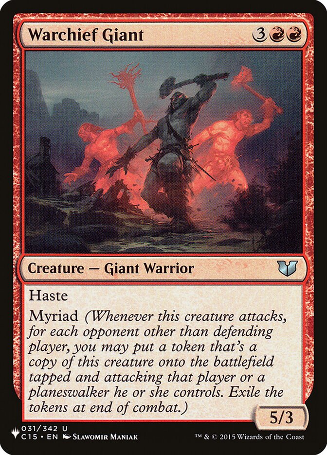 Warchief Giant 031/342 (The List Reprints)  | Good Games Adelaide SA