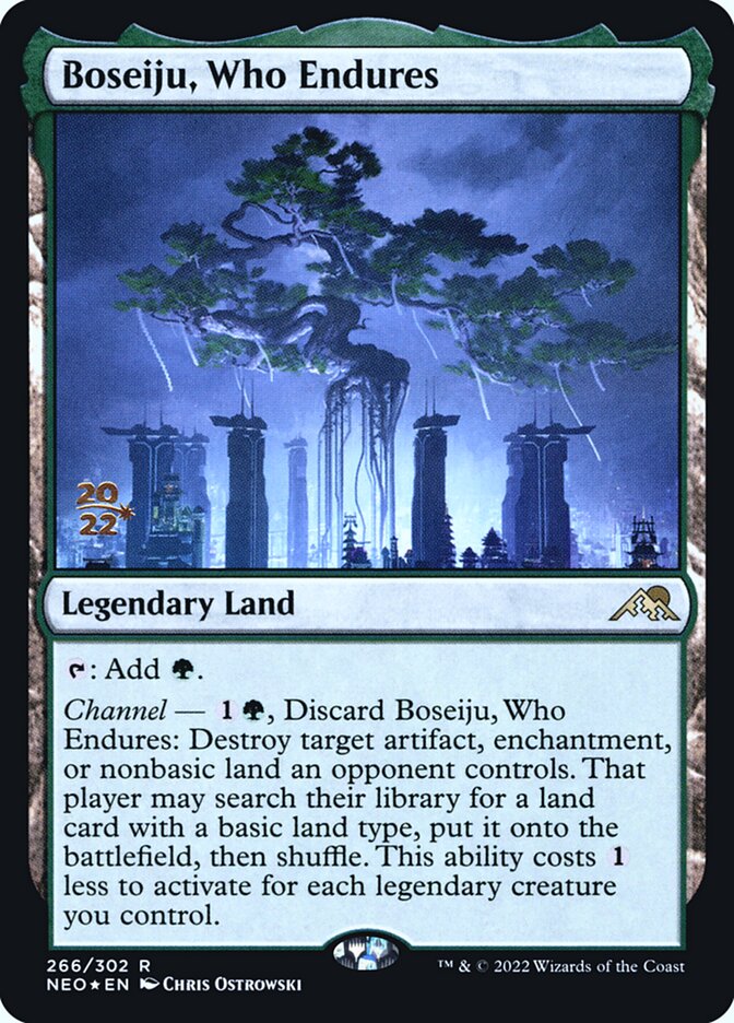 Boseiju, Who Endures 266 (Prerelease Cards)  - Foil | Good Games Adelaide SA