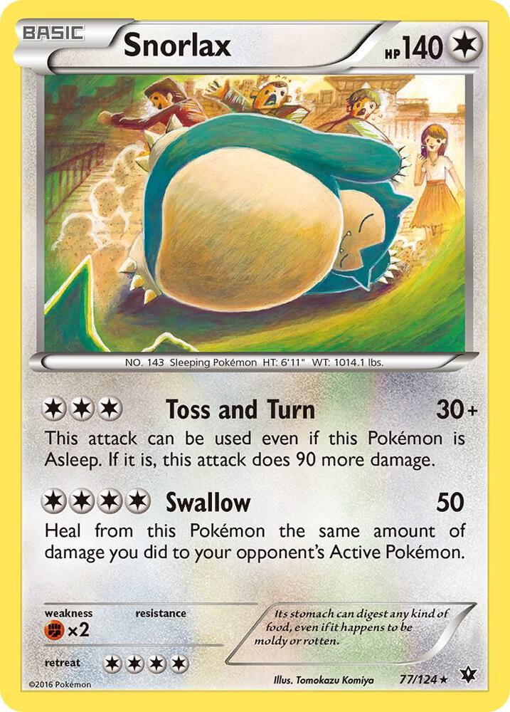 Snorlax 77/124 (XY - Fates Collide)  | Good Games Adelaide SA