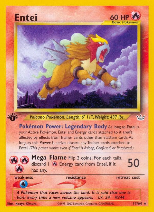 Entei 17/64 (Neo Revelation)  - 1st Edition | Good Games Adelaide SA