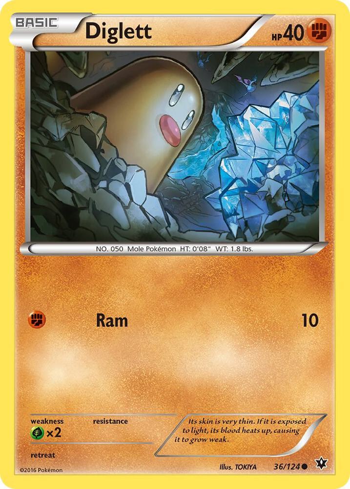 Diglett 36/124 (XY - Fates Collide)  | Good Games Adelaide SA
