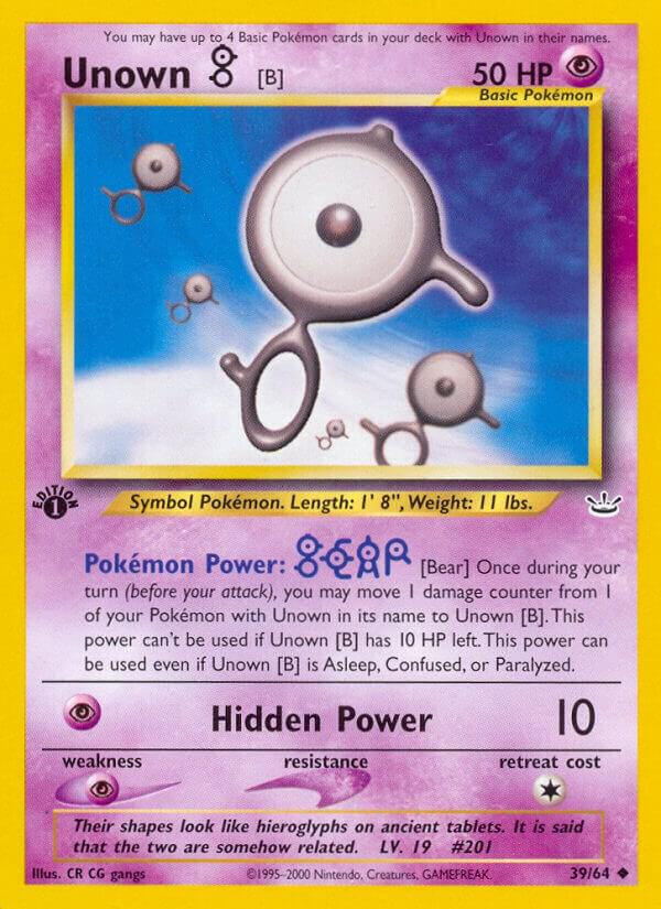 Unown B 39/64 (Neo Revelation)  - 1st Edition | Good Games Adelaide SA