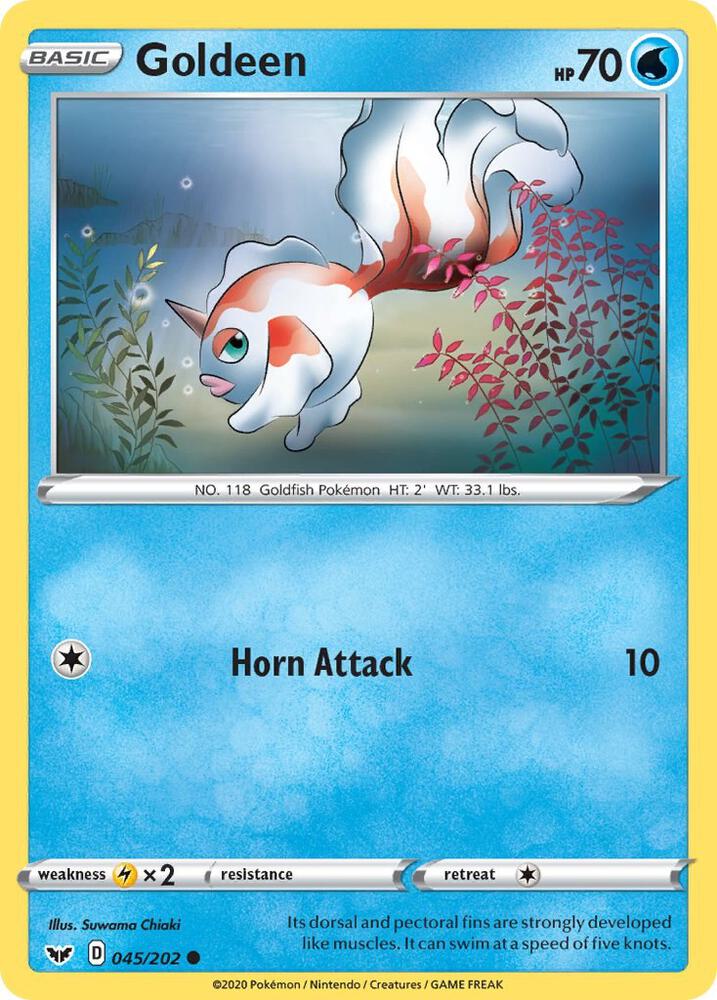 Goldeen 045/202 (SWSH01: Sword & Shield Base Set)  | Good Games Adelaide SA