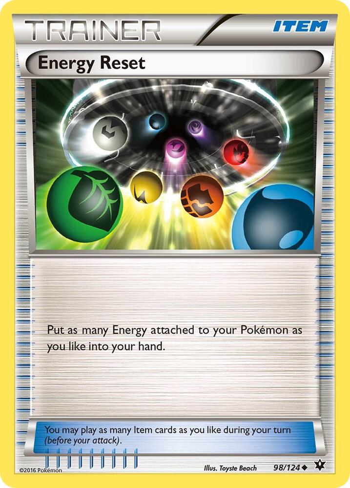 Energy Reset 98/124 (XY - Fates Collide)  | Good Games Adelaide SA