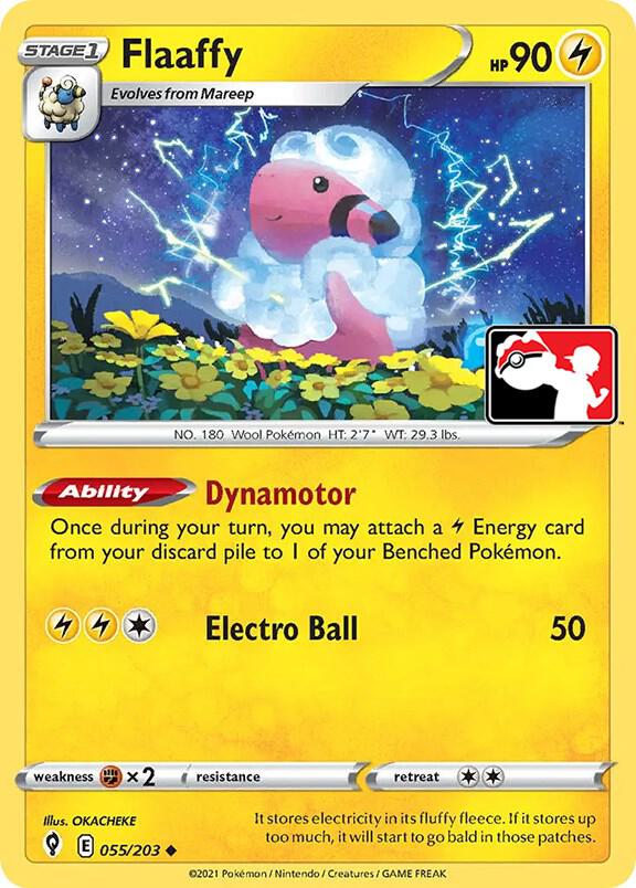 Flaaffy Series 1/2 055/203 (Prize Pack Series Cards)  | Good Games Adelaide SA