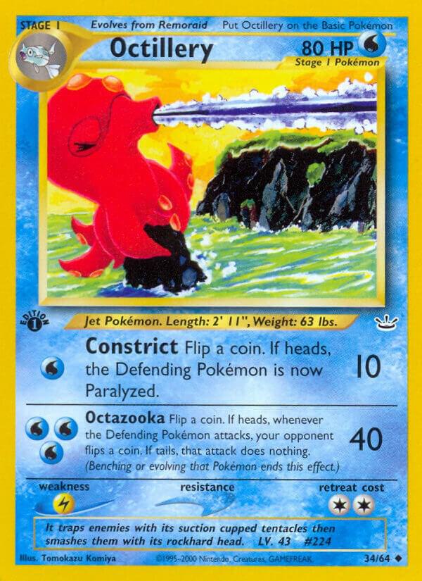 Octillery 34/64 (Neo Revelation)  - 1st Edition | Good Games Adelaide SA