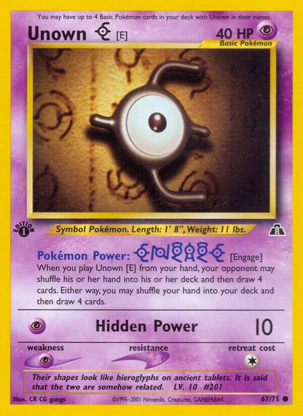 Unown E 67/75 (Neo Discovery)  - 1st Edition | Good Games Adelaide SA