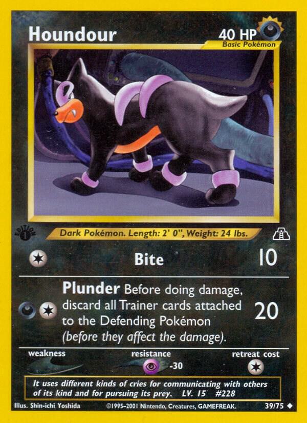 Houndour 39/75 (Neo Discovery)  - 1st Edition | Good Games Adelaide SA