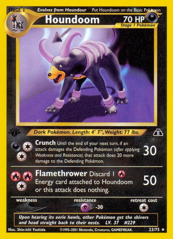 Houndoom  23/75 (Neo Discovery)  - 1st Edition | Good Games Adelaide SA