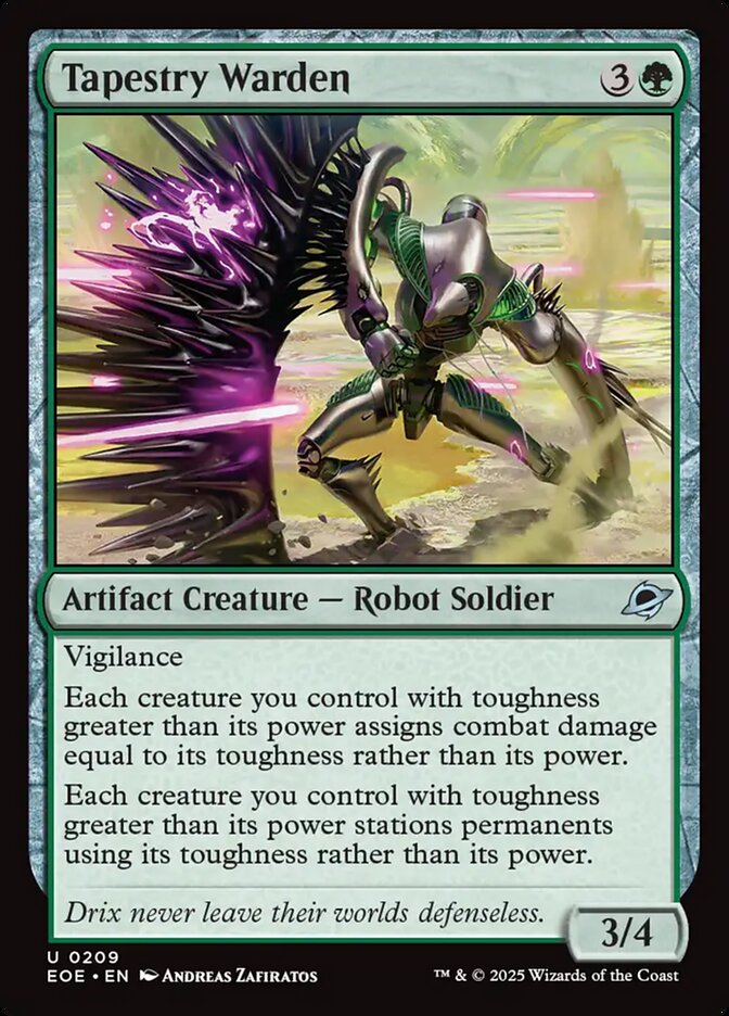 Tapestry Warden 209 (Edge of Eternities)  - Foil | Good Games Adelaide SA